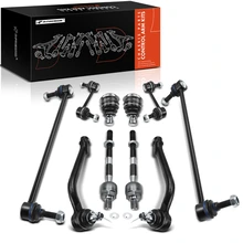 10 Pcs Front & Rear Bar Links & Tie Rod Ends & Ball Joints