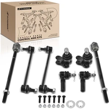 2001-2003 Saturn LW300 A Set of 8 Ball Joint Sway Bar Link and Tie Rod End Kit Front Side A-Premium APCA1893