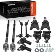 10 Pcs Front Stabilizer Bar Link & Tie Rod End