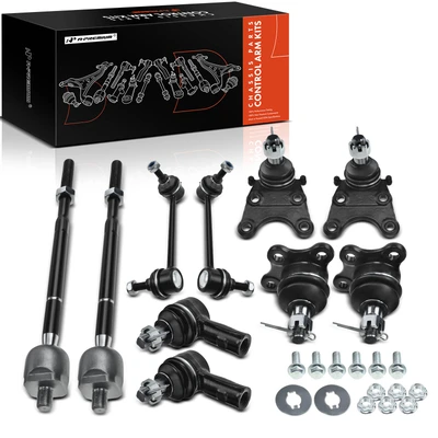 10 Pcs Front Stabilizer Bar Link & Tie Rod End