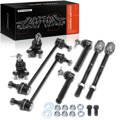 8 Pcs Tie Rod End & Stabilizer Bar Link & Ball Joint