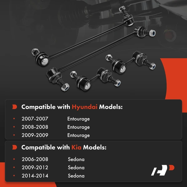 Sway Bar Link, Front & Rear, A-Premium APCA1912
