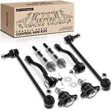 8 Pcs Front Stabilizer Bar Link Tie Rod End Ball Joint