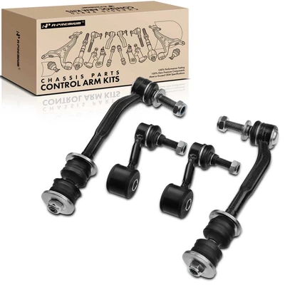 4 Pcs Front & Rear Stabilizer Bar End Link