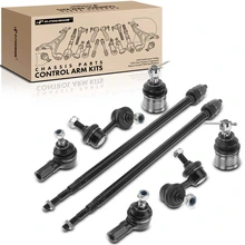 2002-2006 Honda CR-V A Set of 8 Ball Joint Sway Bar Link and Tie Rod End Kit Front Side A-Premium APCA1934