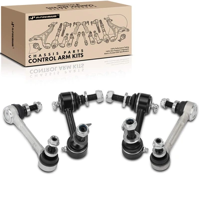 4 Pcs Front & Rear Stabilizer Bar Link