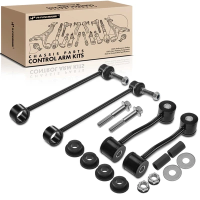 4 Pcs Front & Rear Stabilizer Bar Link