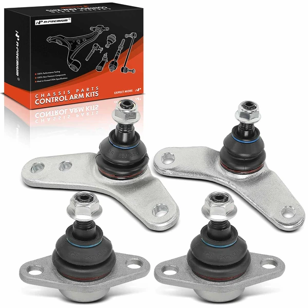 4 Pcs Front Lower Ball Joints for Mini Cooper R52/R50/R53 2002-2008 L4 1.6L