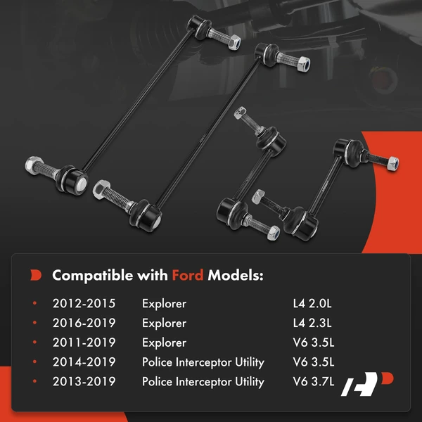 Sway Bar Link, Front & Rear, A-Premium APCA1965