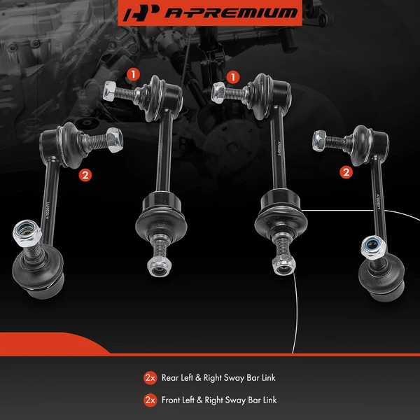Sway Bar Link, Front & Rear, A-Premium APCA1974