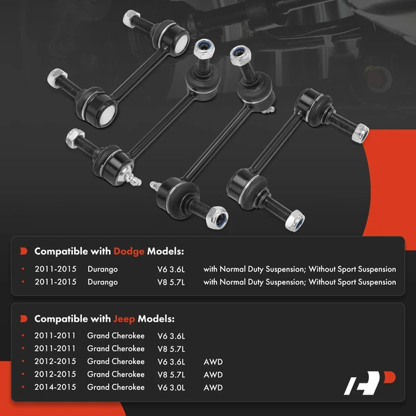 Sway Bar Link, Front & Rear, A-Premium APCA1981