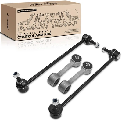 4 Pcs Front & Rear Stabilizer Bar End Link