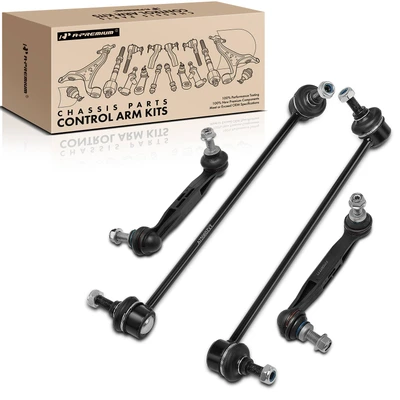 4 Pcs Front & Rear Stabilizer Bar Link