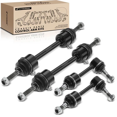 4 Pcs Front & Rear Stabilizer Bar Link