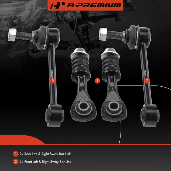 Sway Bar Link, Front & Rear, A-Premium APCA2009