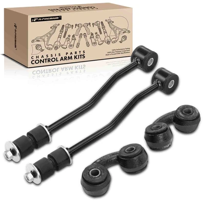 4 Pcs Front & Rear Stabilizer Bar End Link