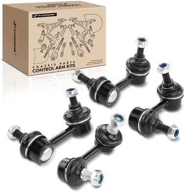 4 Pcs Front & Rear Stabilizer Bar End Links