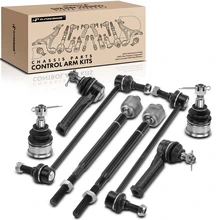8 Pcs Front Inner Outer Tie Rod Sway Bar Link Kit