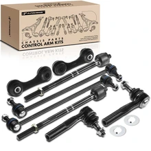 8 Pcs Front & Rear Stabilizer Bar Link Tie Rod End