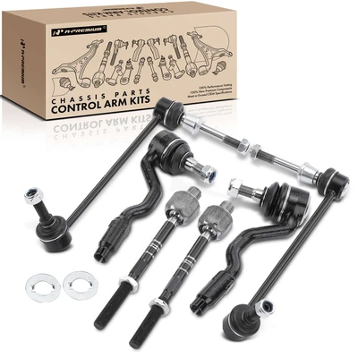 6 Pcs Stabilizer Bar Link Tie Rod End