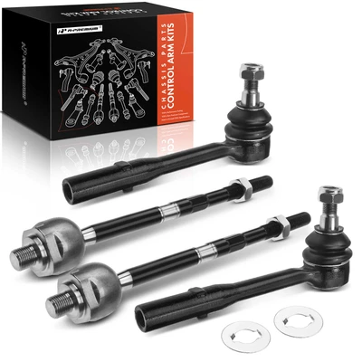 4 Pcs Inner & Outer Tie Rod Ends
