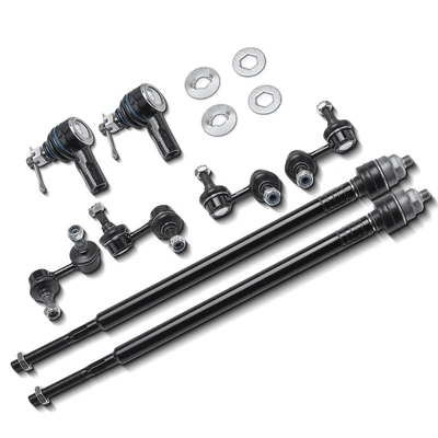 8 Pcs Stabilizer Bar Link & Tie Rod End