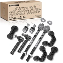 2002-2004 Subaru Impreza A Set of 10 Ball Joint Sway Bar Link and Tie Rod End Kit Front & Rear A-Premium APCA2069