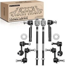 2006-2007 Subaru B9 Tribeca A Set of 8 Sway Bar Link and Tie Rod End Kit Front & Rear A-Premium APCA2100