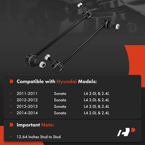 Sway Bar Link, Front Side, A-Premium APCA2108