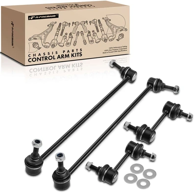 4 Pcs Front & Rear Stabilizer Bar Links