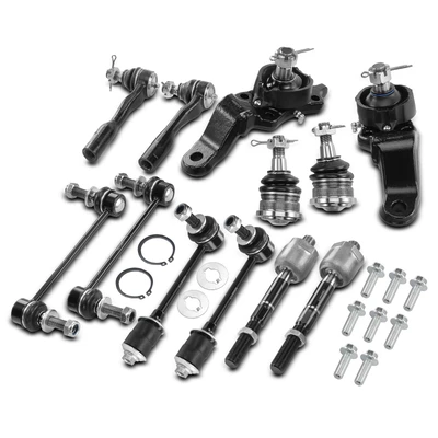 12 Pcs Sway Bar End Link Tie Rod End Ball Joint