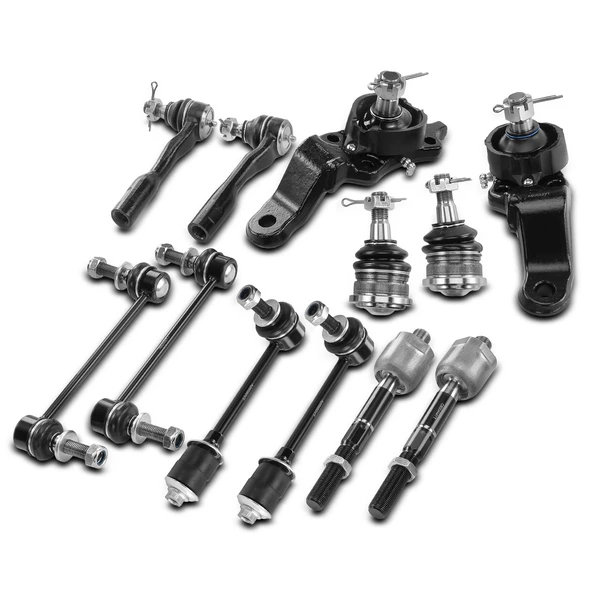 A Set of 12 Ball Joint Sway Bar Link and Tie Rod End Kit Front Side A-Premium APCA2119