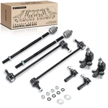 8 Pcs Stabilizer Bar End & Tie Rod End Ball Joint
