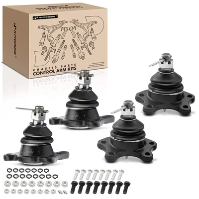 4 Pcs Front Lower & Upper Ball Joint