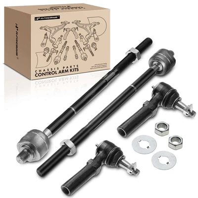 4 Pcs Inner & Outer Tie Rod End