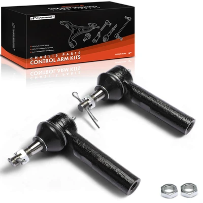 2 Pcs Front Outer Steering Tie Rod End