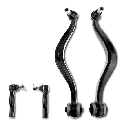 4 Pcs Front Control Arm & Tie Rod End