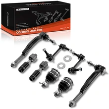 2004-2007 Buick Rainier A Set of 8 Ball Joint Sway Bar Link and Tie Rod End Kit Front & Rear, Inner & Outer A-Premium APCA2654