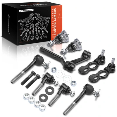 9 Pcs Ball Joint & Tie Rod End & Idler Arm