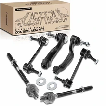 2003-2006 Lincoln LS A Set of 6 Sway Bar Link and Tie Rod End Kit Front Side A-Premium APCA2664