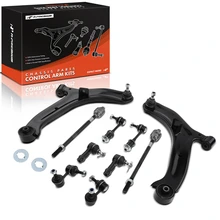 2000-2005 Hyundai Accent A Set of 10 Control Arm Sway Bar Link and Tie Rod End Kit Front & Rear A-Premium APCA2667