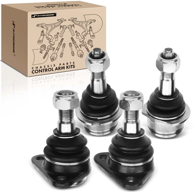 4 Pcs Front Lower & Upper Suspension Ball Joint
