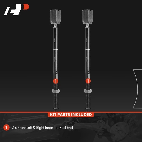 2 Pcs Front Inner Tie Rod End for Lincoln Continental 1995-2002