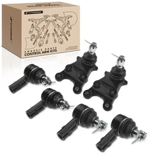 6 Pcs Front Tie Rod End with Ball Joint