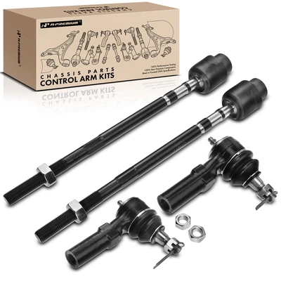 4 Pcs Inner & Outer Tie Rod End