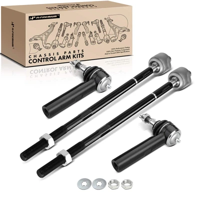 4 Pcs Inner & Outer Tie Rod End