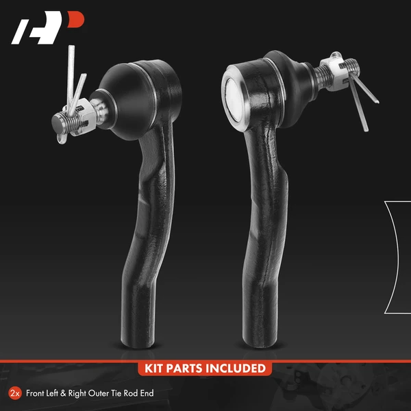 2 Pcs Front Outer Tie Rod End for Honda CR-V 2012-2016