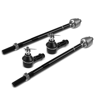 4 Pcs Inner & Outer Tie Rod End