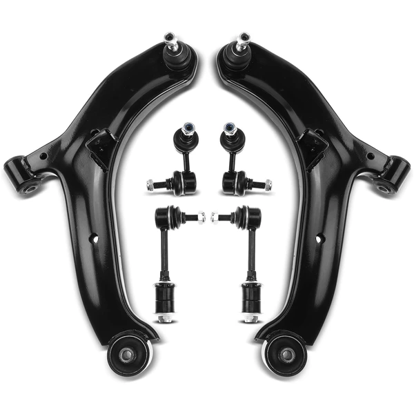 A Set of 6 Control Arm and Sway Bar Link Kit Front & Rear A-Premium APCA2732