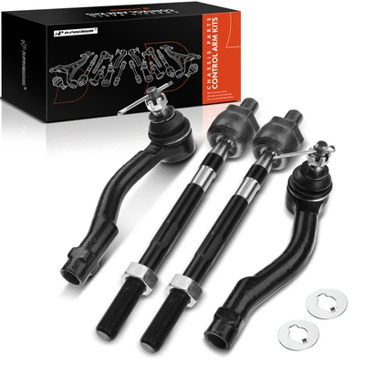 4 Pcs Inner & Outer Tie Rod End